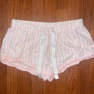 Victoria’s Secret pink striped pajama shorts